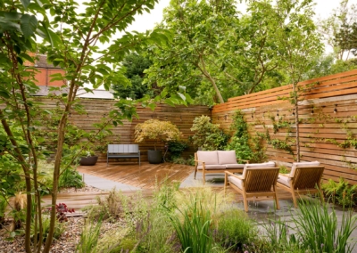 Back garden in Court Lane, Dulwich, 1