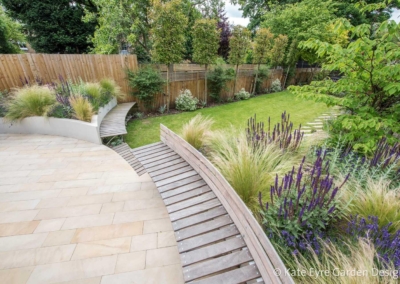 Large back garden design, Calton Avenue, Dulwich, London, 5