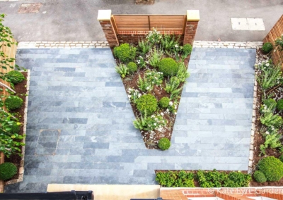 Front garden design in Calton Avenue, London, 2