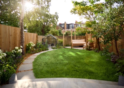 Back garden in Turney Road, Dulwich, 1
