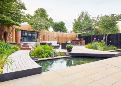 Back garden design in Woodyard, Dulwich, 1